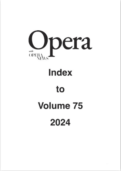 Opera Index Vol. 75 2024